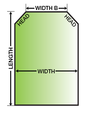four tapered corner custom size mattress